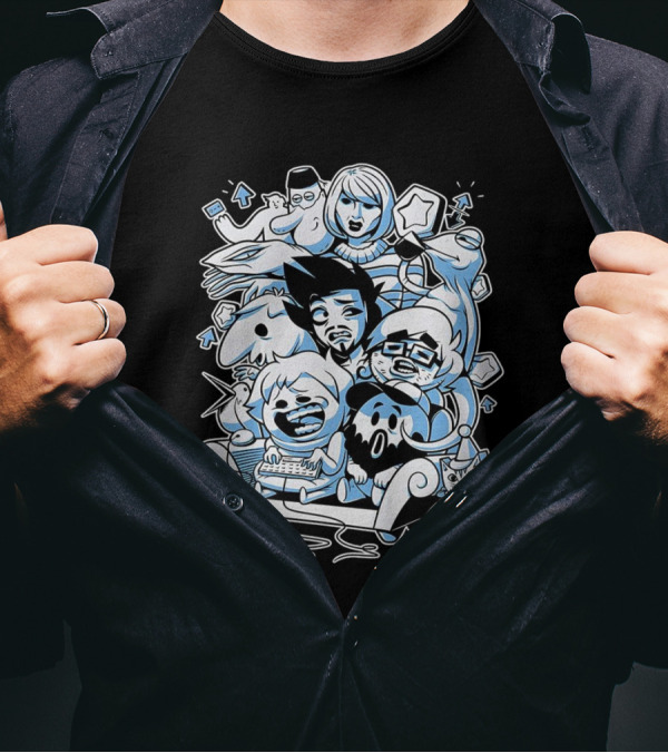 Websplorer Boys Characters Iconic Cartoon Group Adventure T-Shirt
