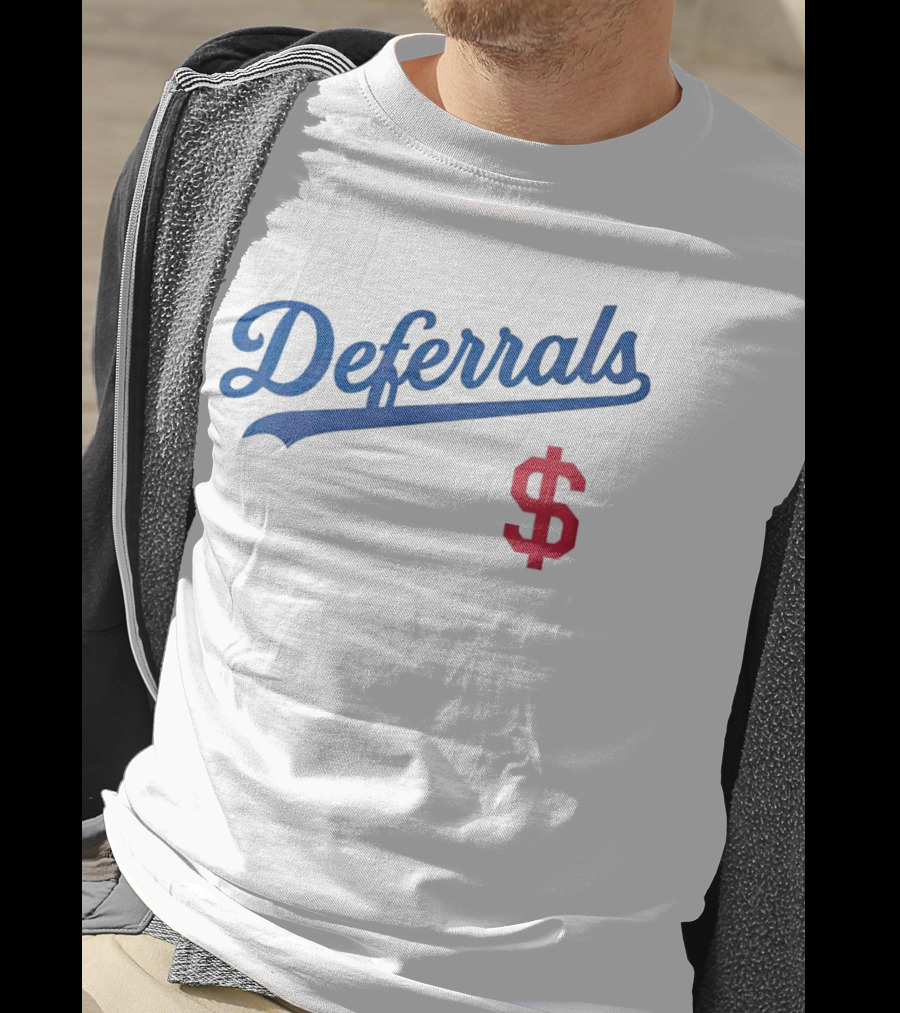 Los Angeles Deferrals Baseball Dollar Sign T-Shirt
