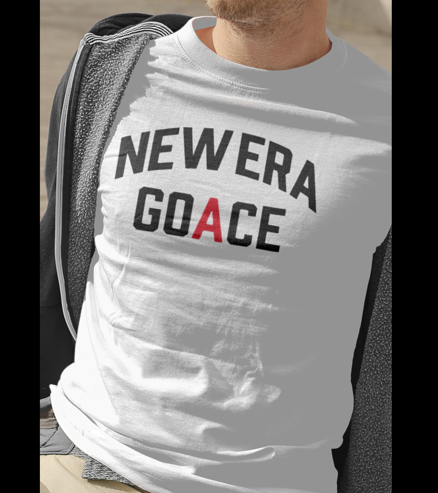 New Era Goace Black And Red Bold Arched Text T-Shirt
