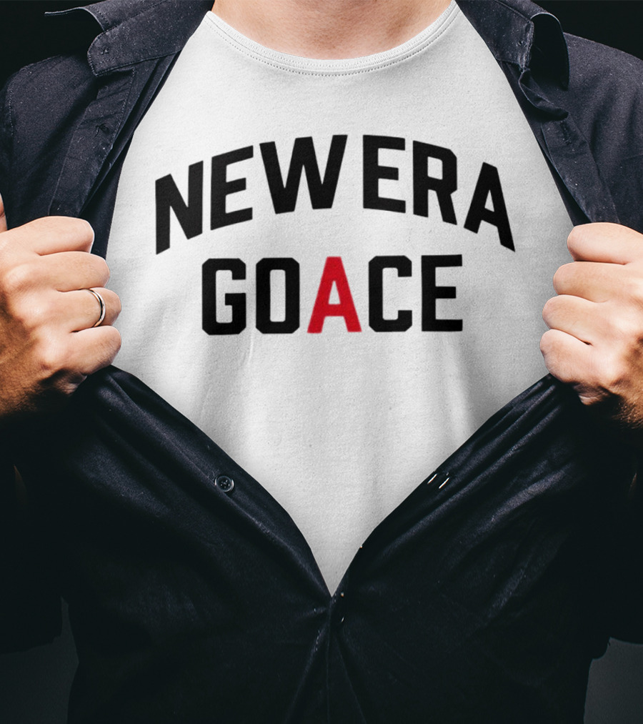 New Era Goace Black And Red Bold Arched Text T-Shirt