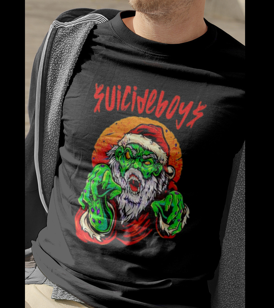 Suicideboys Zombie Santa Christmas Horror T-Shirt