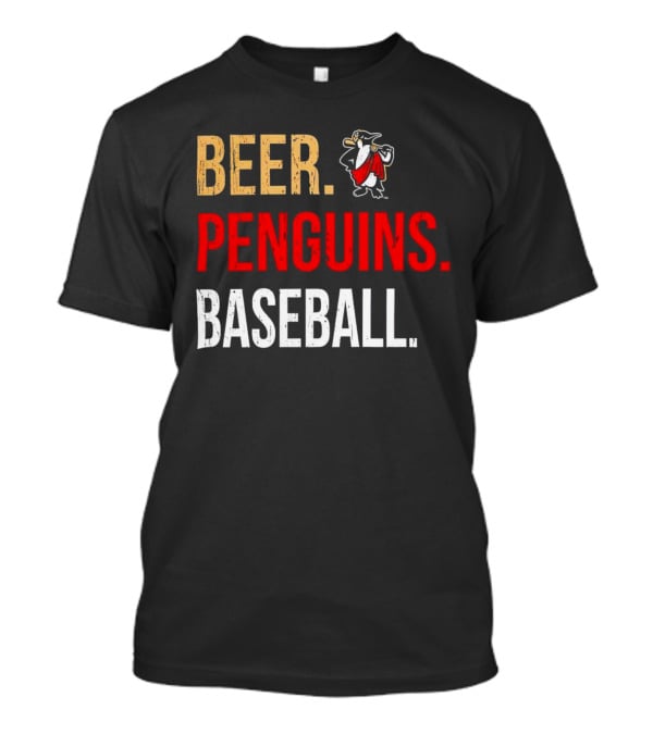 Beer Penguins Baseball 108 Stitches T-Shirt