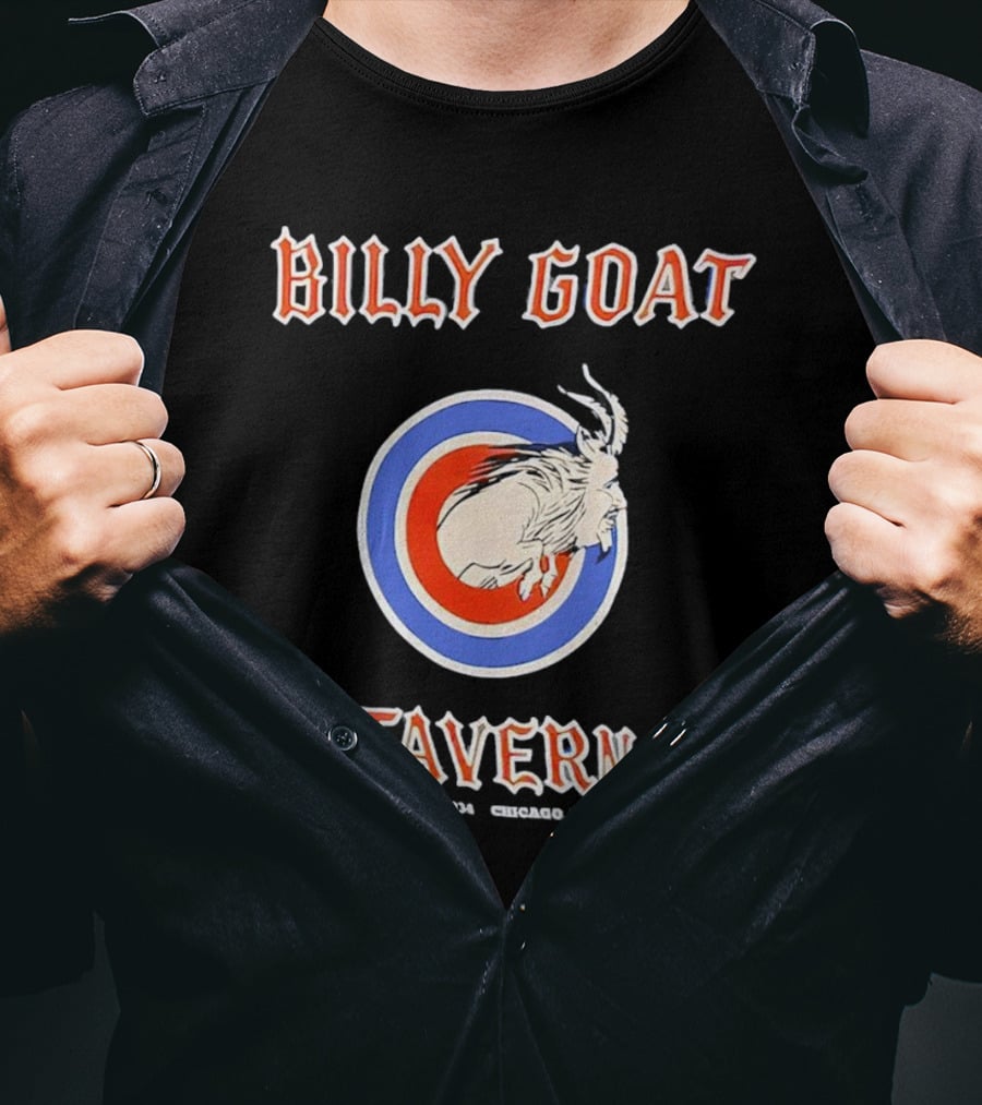 Billy Goat Tavern Chicago Est. 1934 Goat Circle Emblem T-Shirt