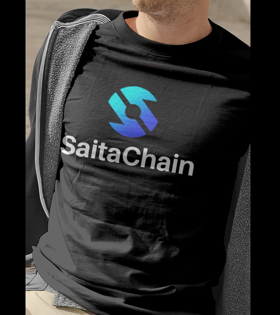SaitaChain Logo Blue Gradient T-Shirt