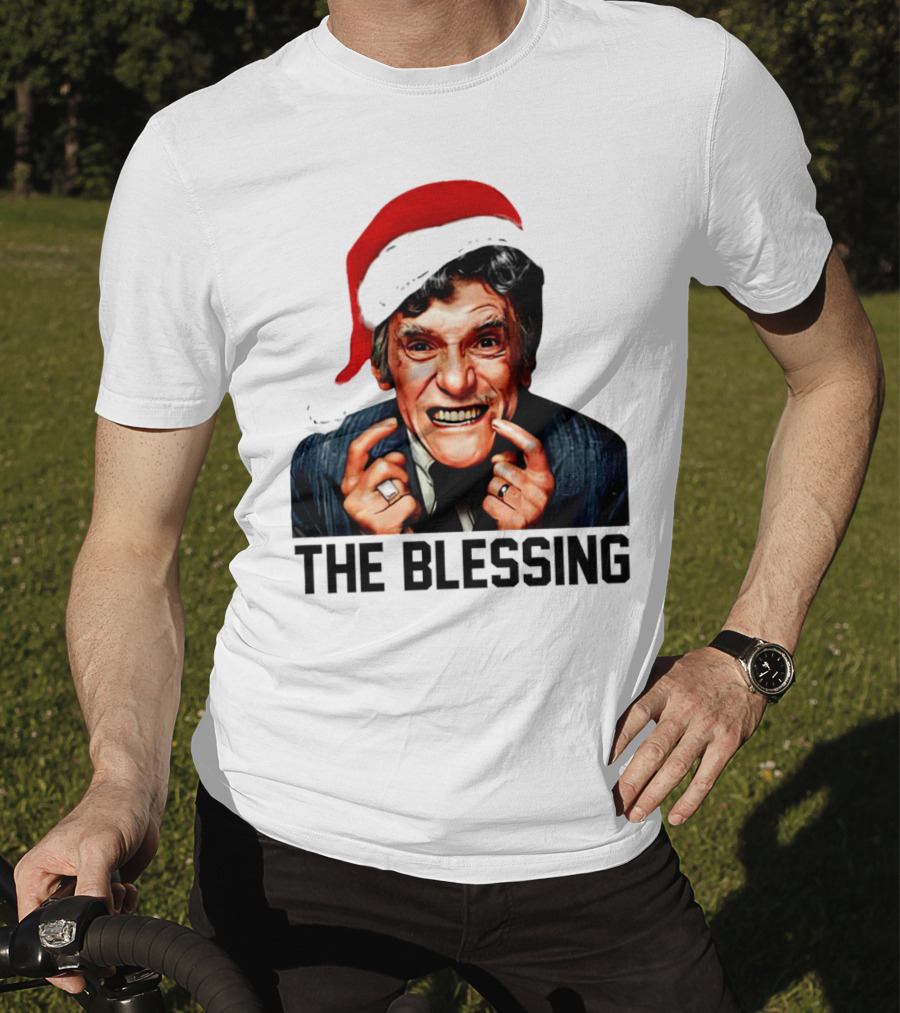 The Blessing Uncle Lewis Christmas Vacation Santa Hat T-Shirt