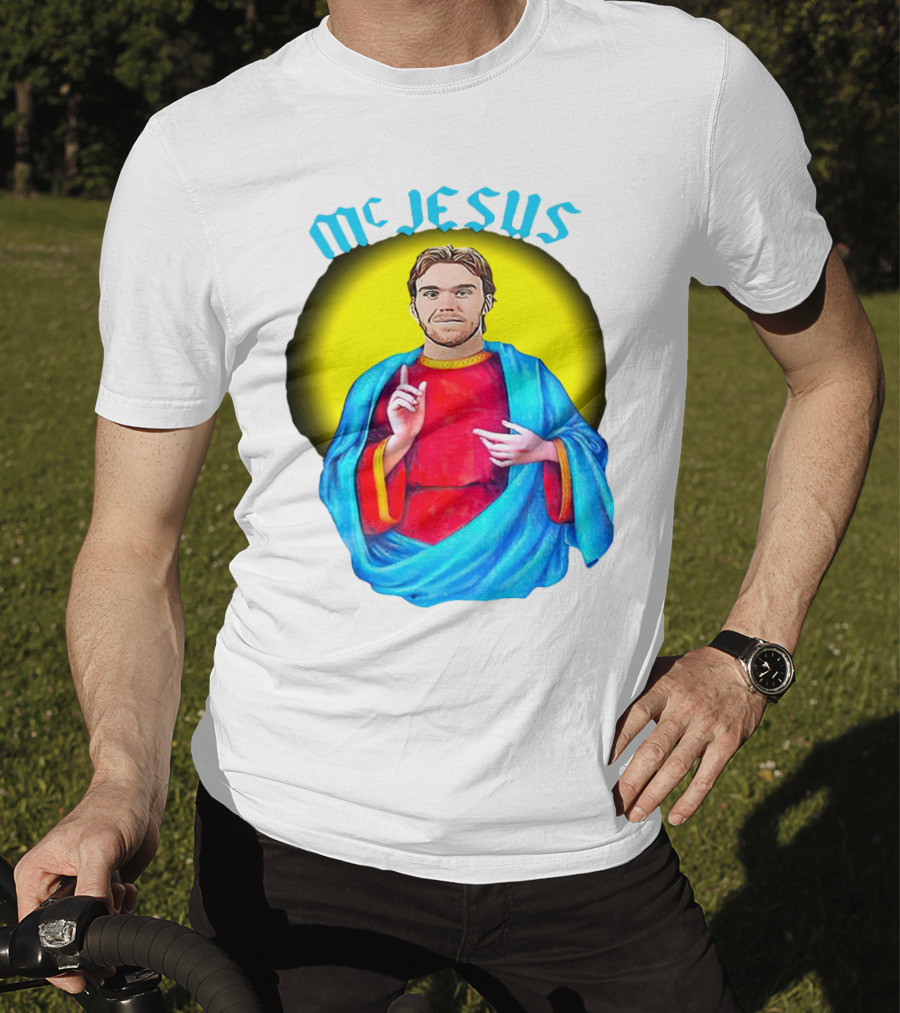 Connor McDavid McJesus Iconic Sports T-Shirt