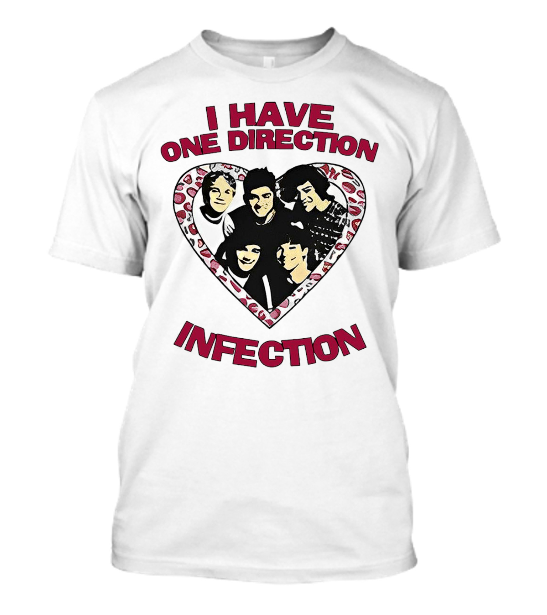 One Direction Infection Heart Fan T-Shirt