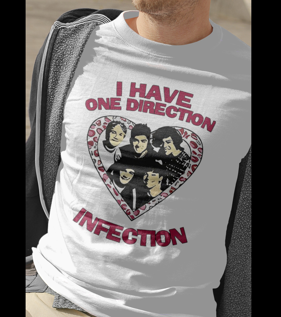 One Direction Infection Heart Fan T-Shirt