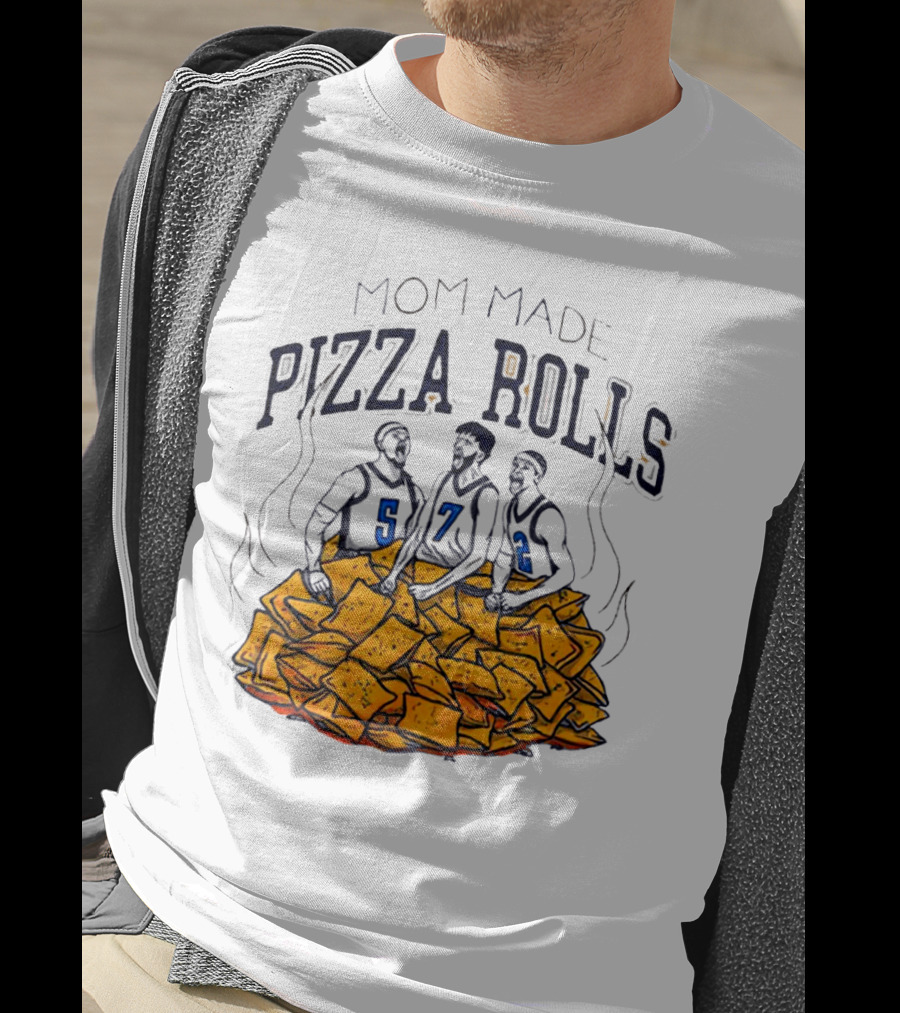Mom Made Pizza Rolls Basketball Players Over Snacks T-Shirt