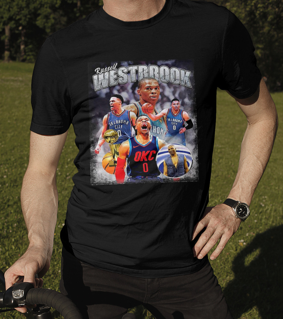 Russell Westbrook Oklahoma City Thunder NBA Vintage 80s Champion T-Shirt
