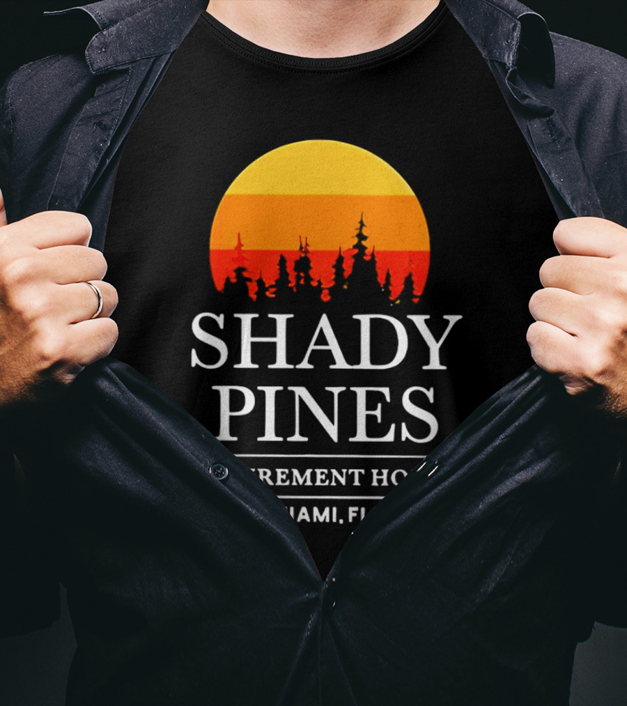 Shady Pines Retirement Home Miami FL Sunset T-Shirt