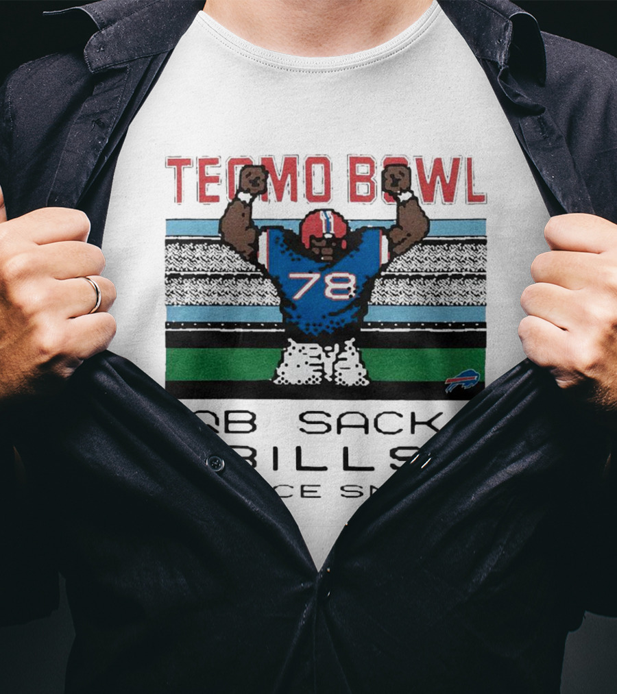 Tecmo Bowl QB Sack 78 Bills Bruce Smith T-Shirt