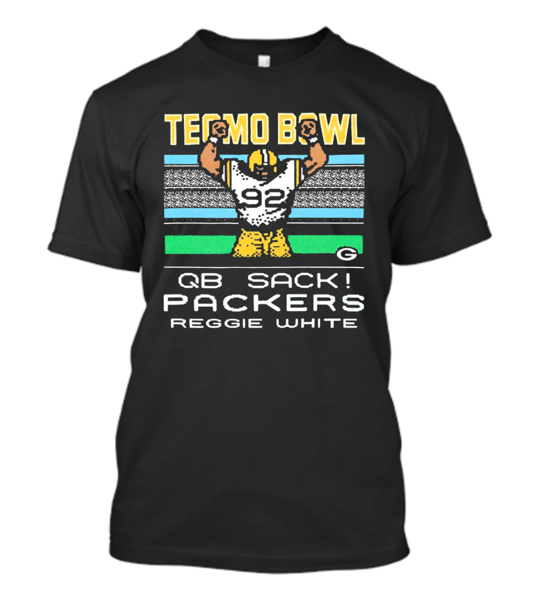 Tecmo Bowl QB Sack Packers Reggie White 92 T-Shirt