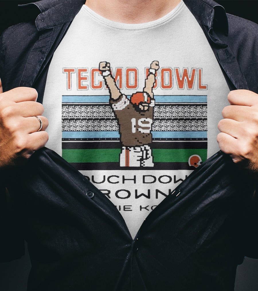 Tecmo Bowl Touchdown Browns Bernie Kosar T-Shirt