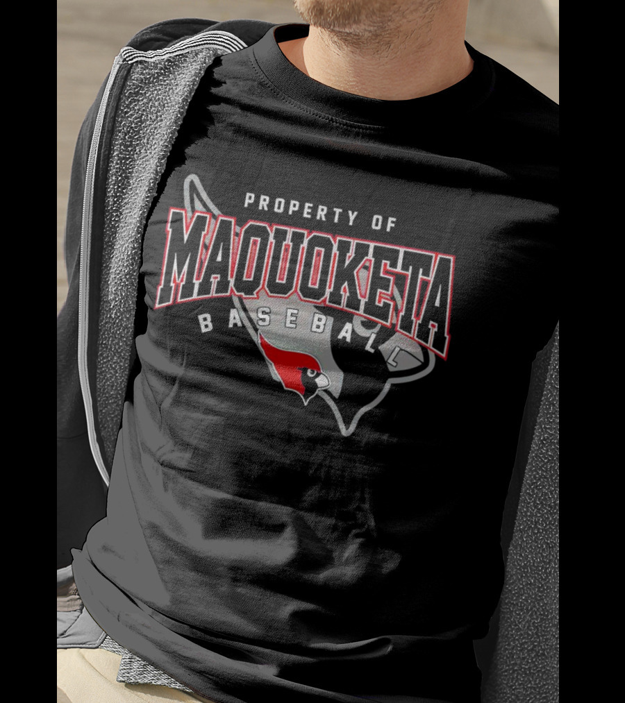 Property Of Maquoketa Baseball Louisville Cardinals T-Shirt