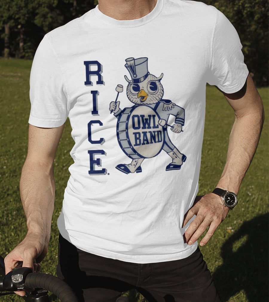 Rice Owl Band Drum Major Vintage T-Shirt