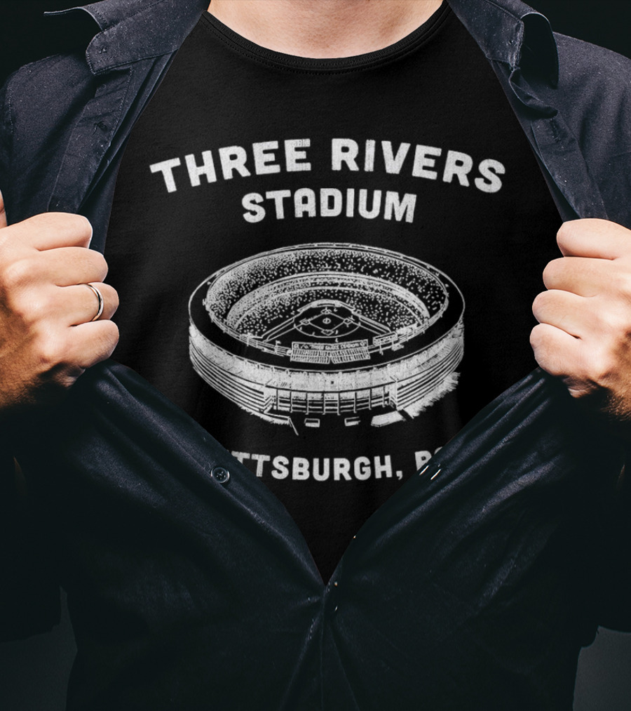 Three Rivers Stadium Pittsburgh PA Baseball T-Shirt