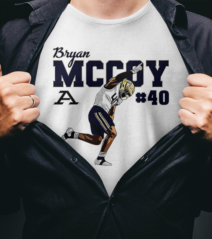 Bryan McCoy Akron Zips #40 NCAA Football T-Shirt
