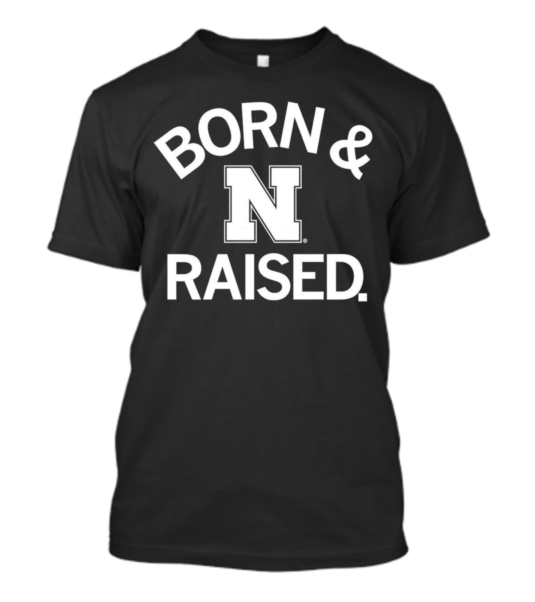Born And Raised Nebraska Cornhuskers N T-Shirt