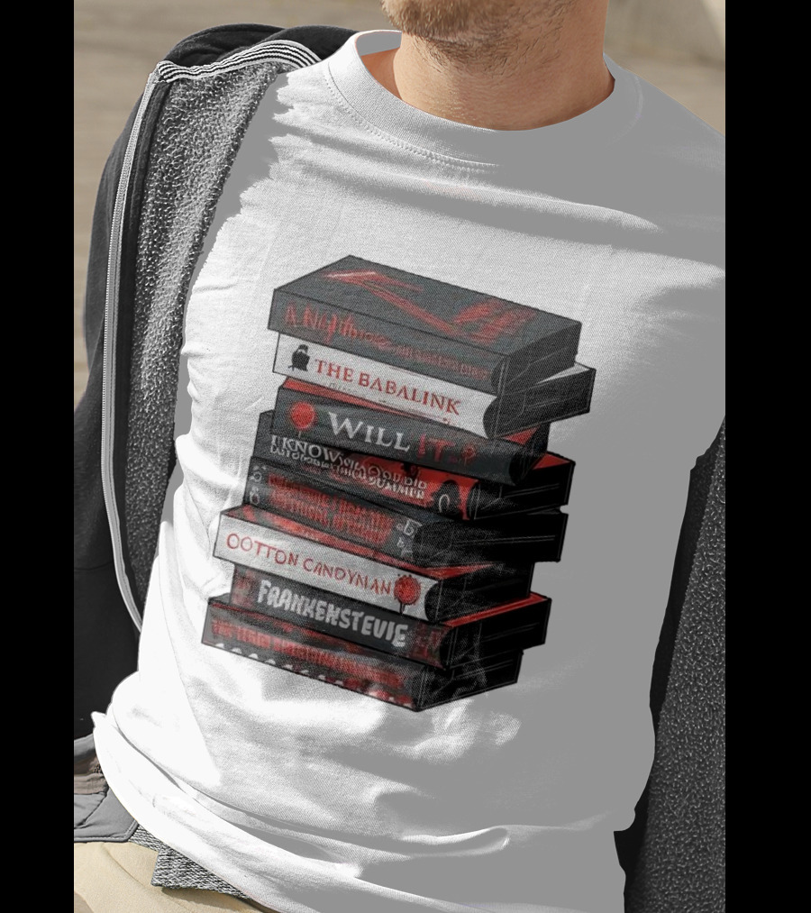 A Nightmare On Elm Street The Babalink Will It Labyrinth Of The Odd Video Summer Obstacle Course Cotton Candyman Frankenstein Stevie T-Shirt