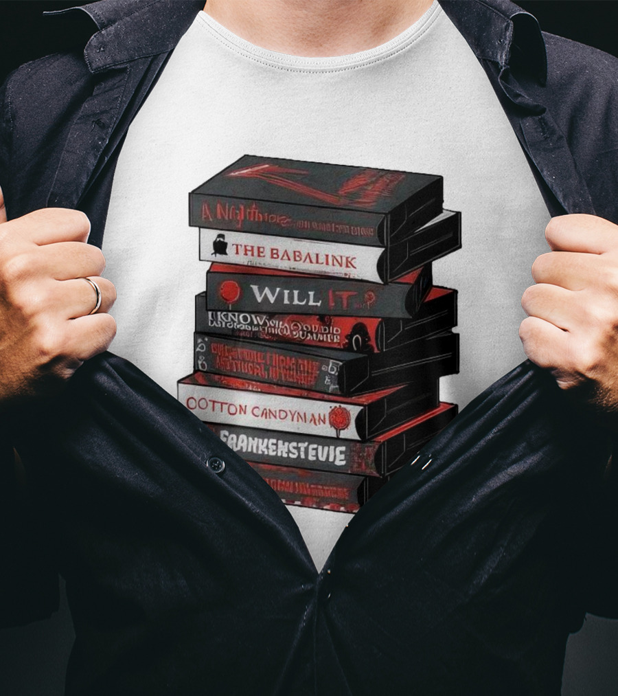 A Nightmare On Elm Street The Babalink Will It Labyrinth Of The Odd Video Summer Obstacle Course Cotton Candyman Frankenstein Stevie T-Shirt