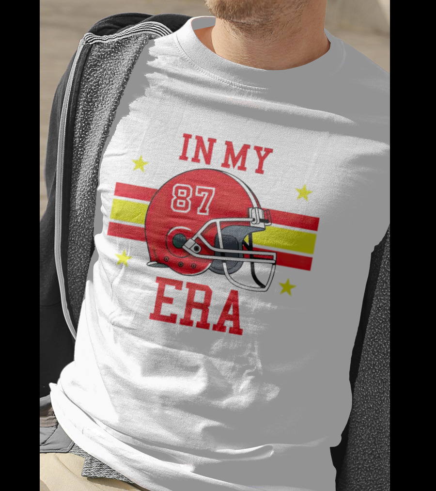 In My 87 Era Kansas City Chiefs Football Lovers Helmet Stars T-Shirt