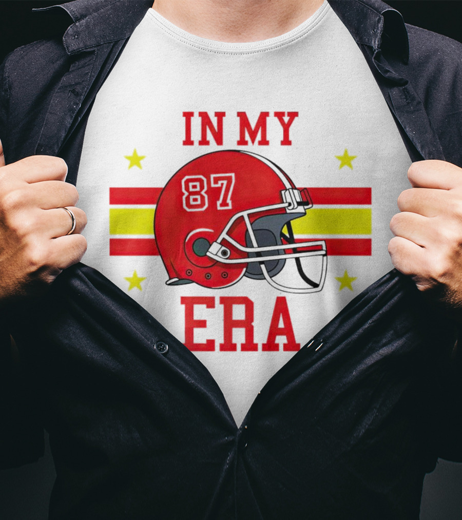 In My 87 Era Kansas City Chiefs Football Lovers Helmet Stars T-Shirt