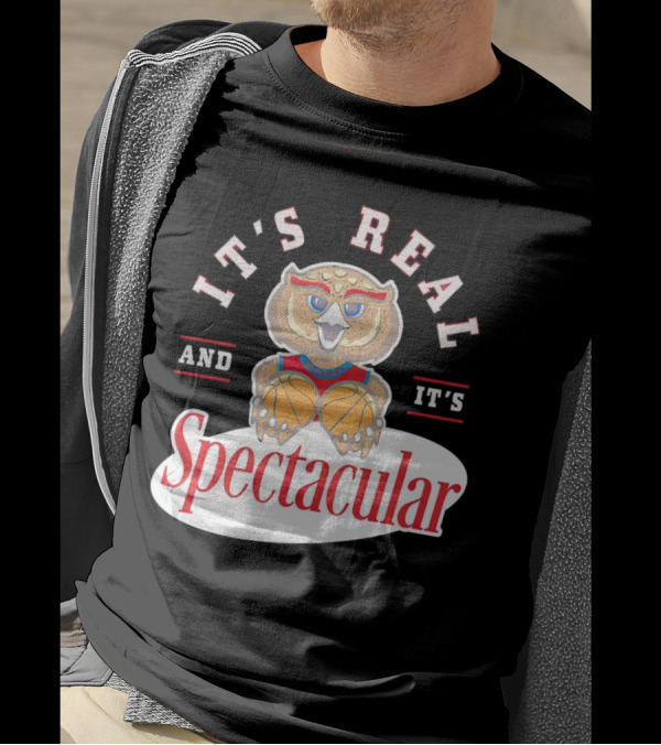 IT'S REAL AND IT'S SPECTACULAR BASKETBALL OWL WITH HOOP EYES T-Shirt