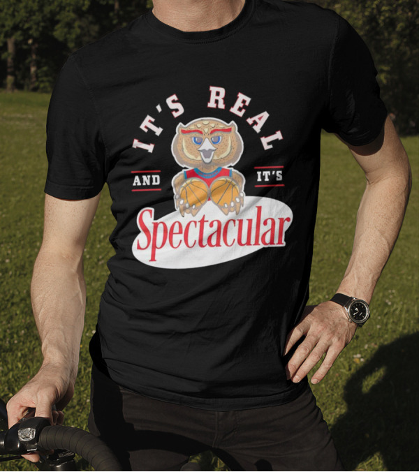 IT'S REAL AND IT'S SPECTACULAR BASKETBALL OWL WITH HOOP EYES T-Shirt