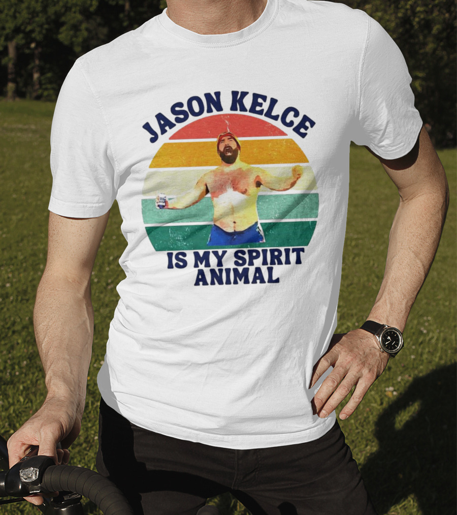 Jason Kelce Is My Spirit Animal Vintage Retro T-Shirt