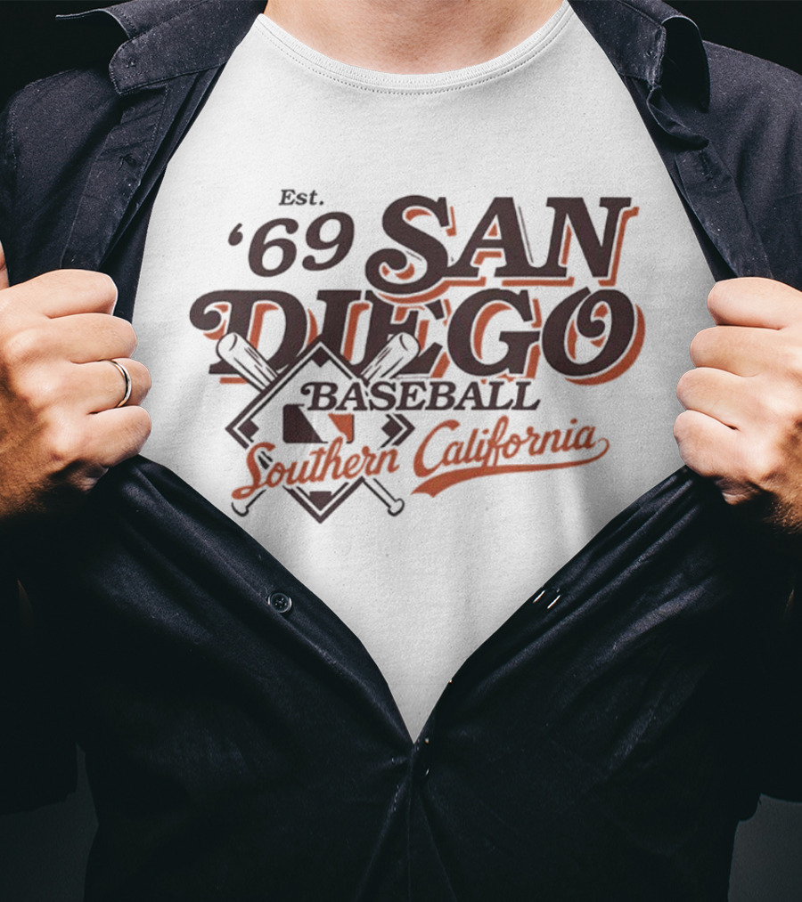 San Diego Baseball Est. '69 Southern California T-Shirt