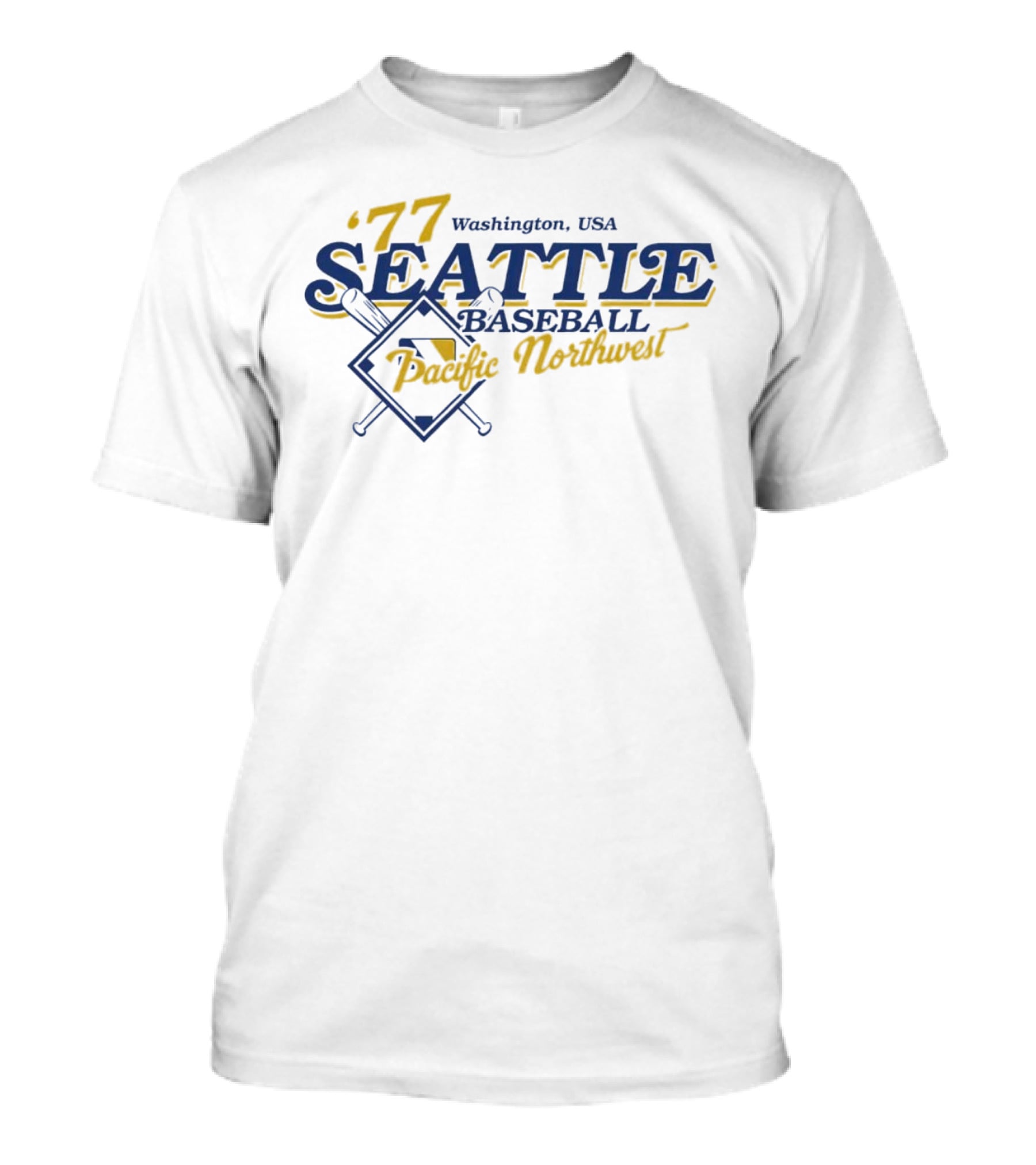 '77 Seattle Baseball Pacific Northwest Washington USA T-Shirt