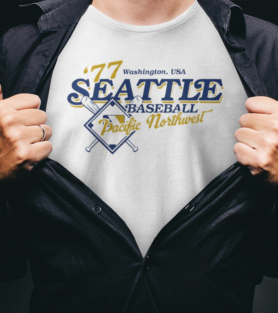 '77 Seattle Baseball Pacific Northwest Washington USA T-Shirt