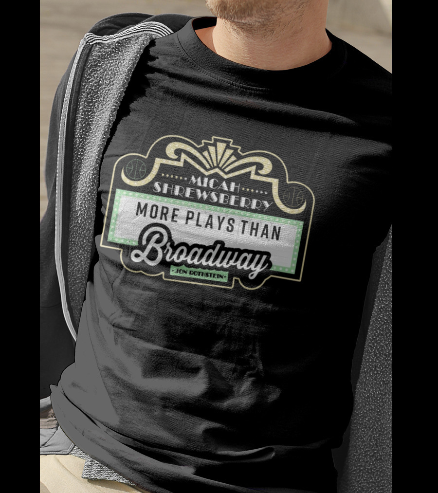 Micah Shrewsberry More Plays Than Broadway Jon Rothstein T-Shirt