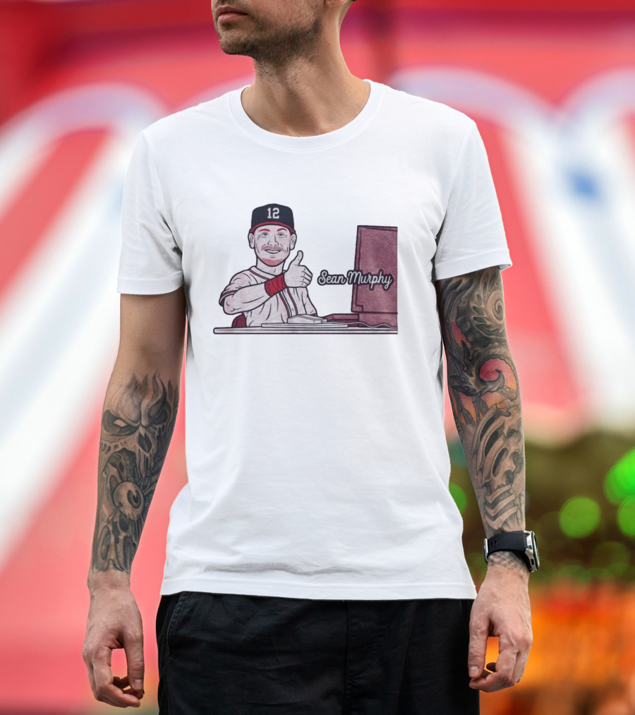 Sean Murphy Thumbs Up Baseball Player 12 Computer Desk T-Shirt