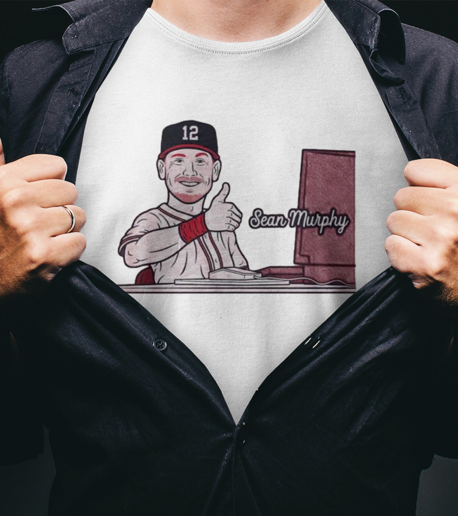 Sean Murphy Thumbs Up Baseball Player 12 Computer Desk T-Shirt