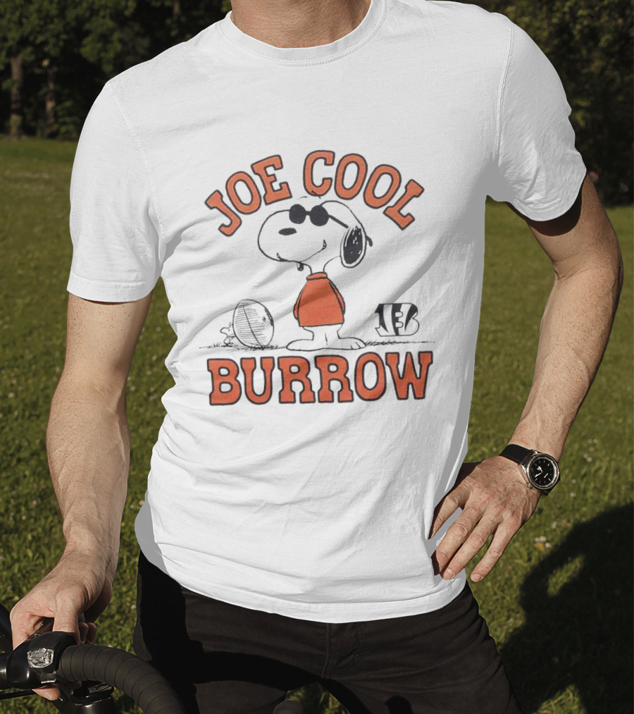 Joe Cool Snoopy Burrow Bengals Football T-Shirt