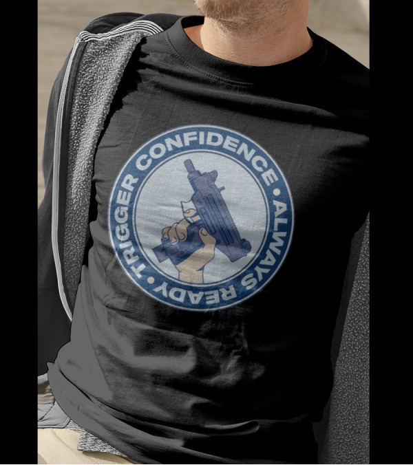 Fudd Busters Trigger Confidence Always Ready Handgun Emblem T-Shirt