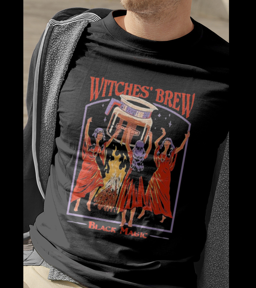 Witches’ Brew Black Magic Ritual Dance Around Cauldron T-Shirt