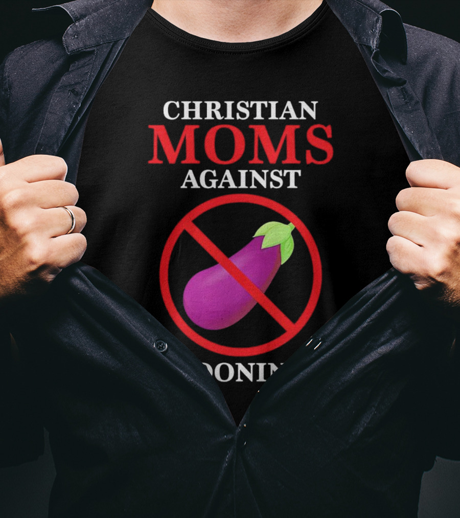 Christian Moms Against Gooning Emoji T-Shirt