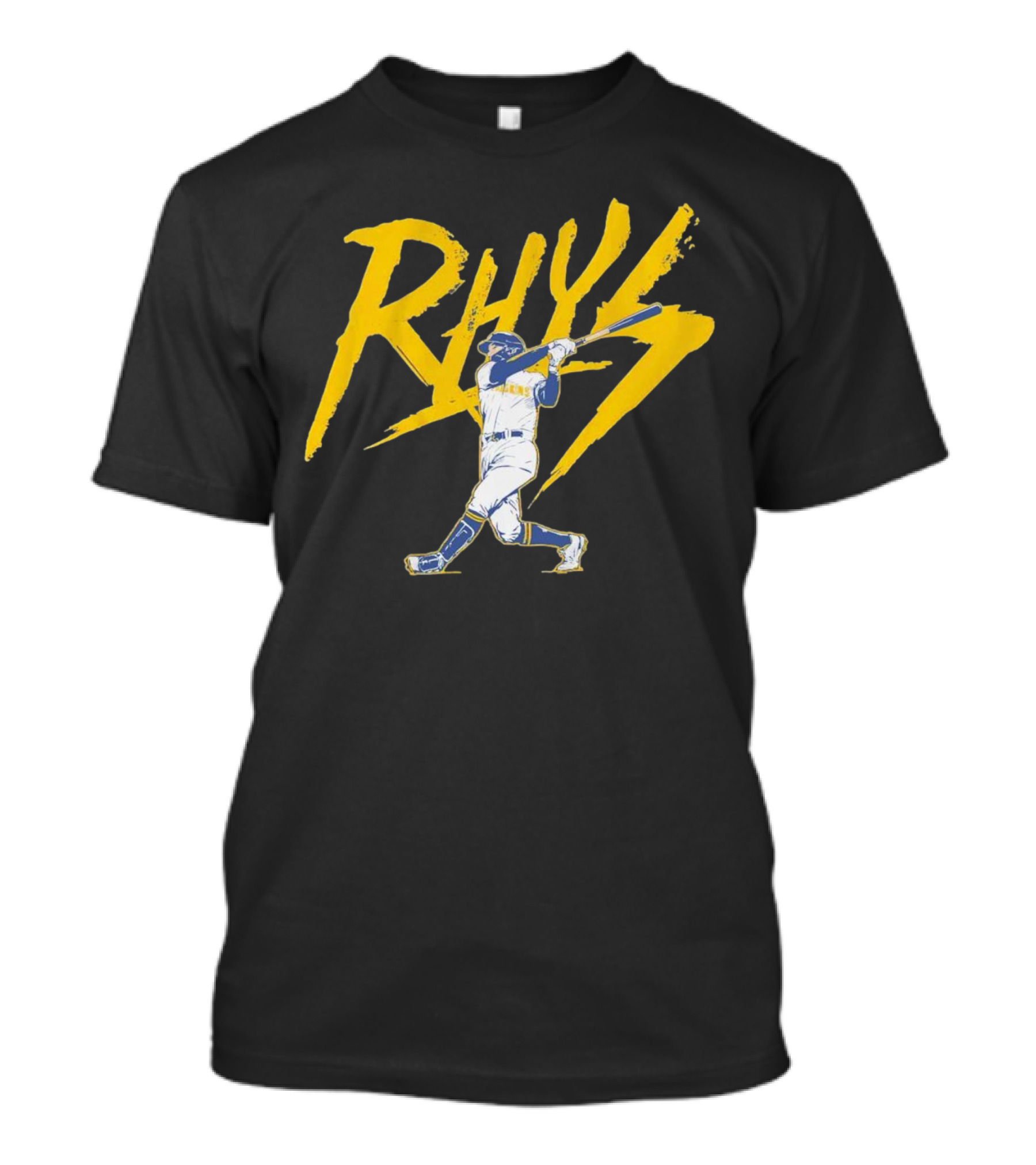 Rhys Lightning Milwaukee Brewers Baseball Player T-Shirt