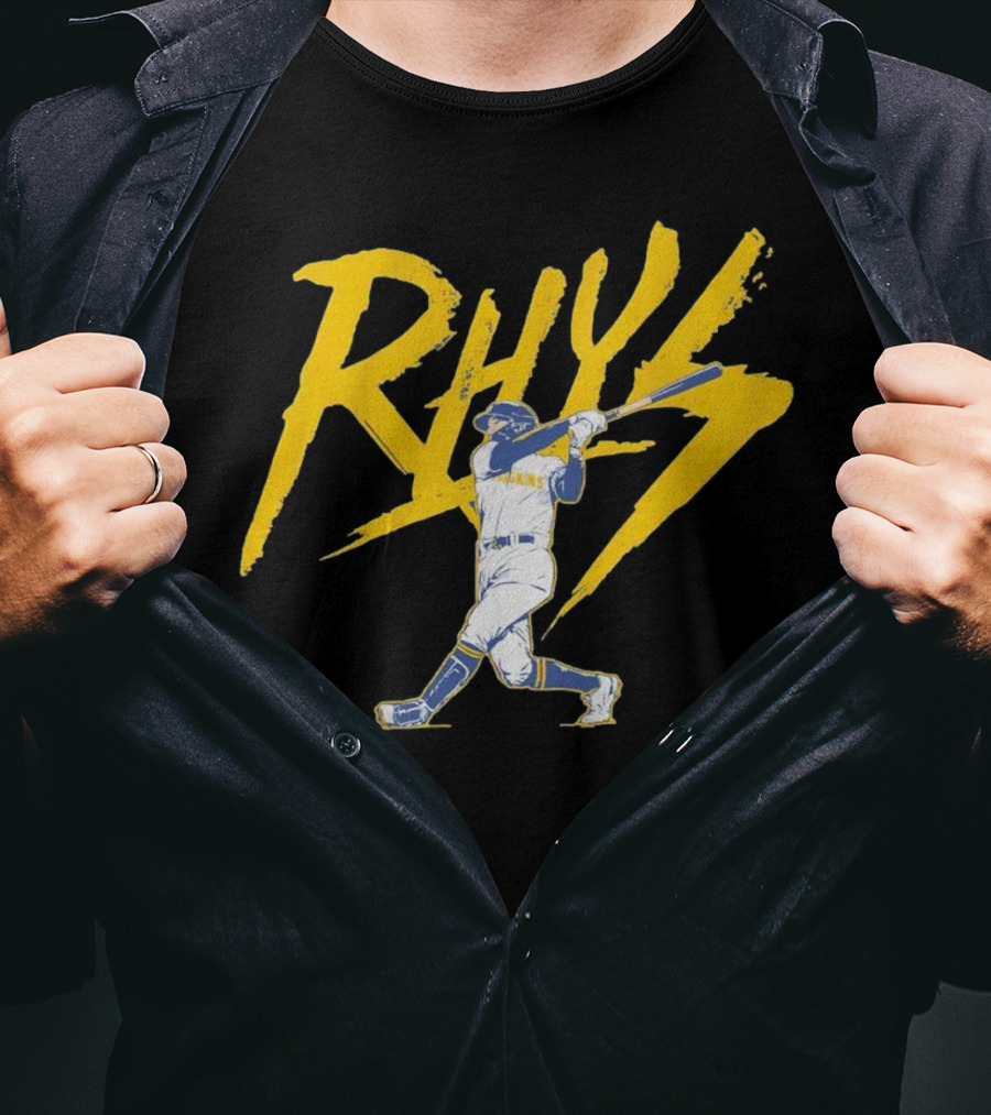 Rhys Lightning Milwaukee Brewers Baseball Player T-Shirt