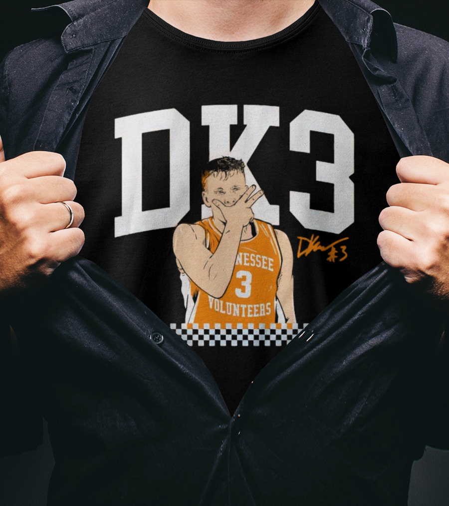 Tennessee Volunteers Basketball DK3 Dalton Knecht #3 T-Shirt
