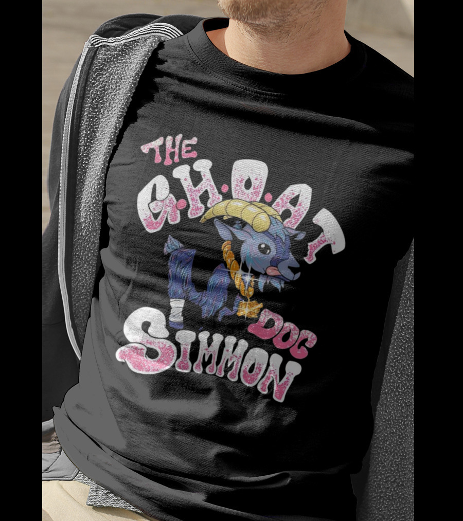 The Ghoat Dog Simmon Goat Cartoon With Gold Chain T-Shirt