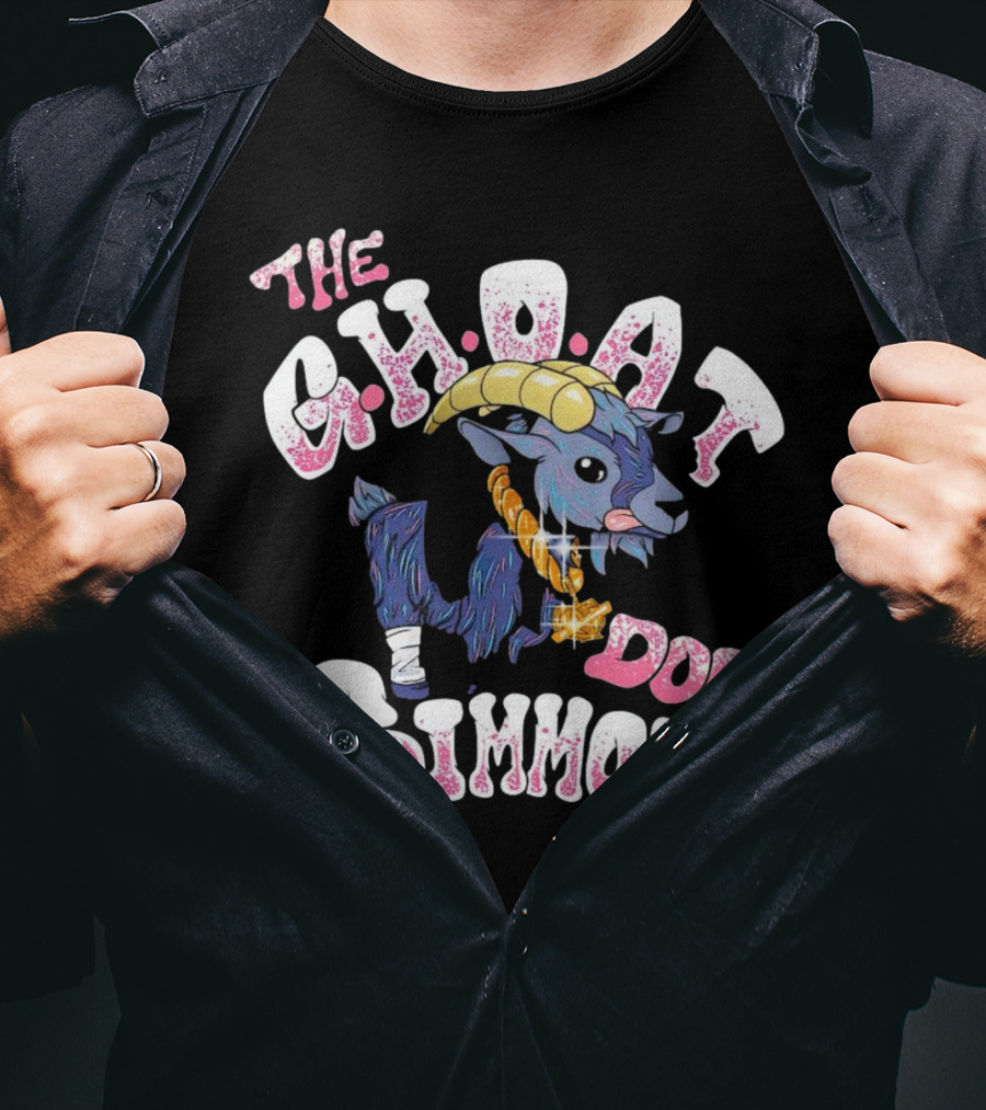 The Ghoat Dog Simmon Goat Cartoon With Gold Chain T-Shirt