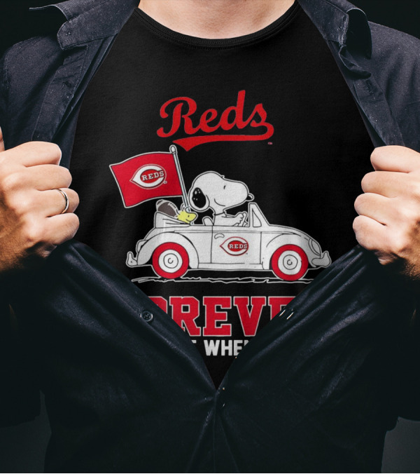 Reds Forever Snoopy Peanuts Cincinnati Not Just When We Win T-Shirt