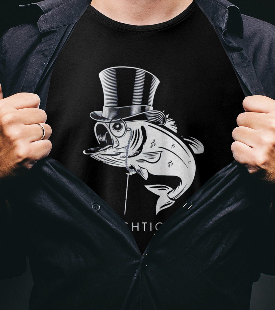 Sofishticated Fish In Top Hat And Monocle T-Shirt
