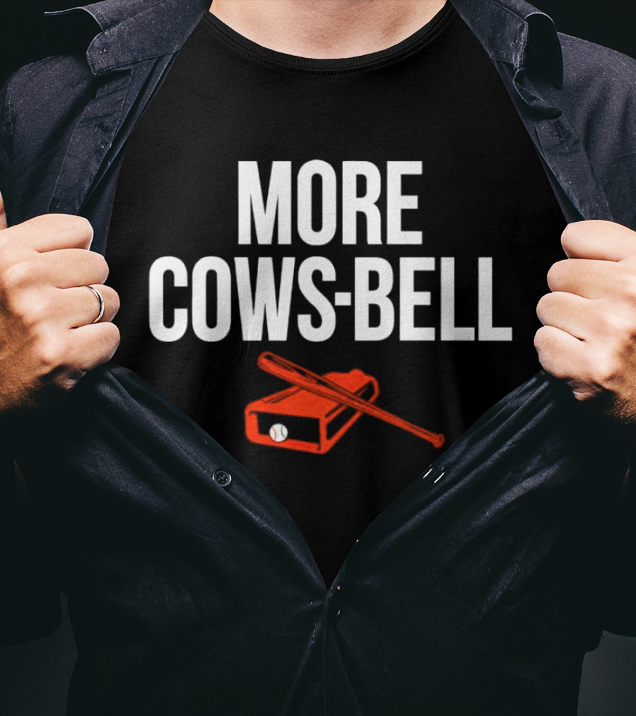 Colton Cowser More Cows-Bell Baltimore Orioles Baseball Bat And Bell T-Shirt
