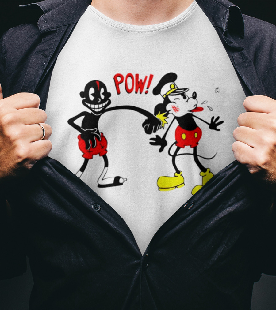 Lil Darkie Pow Punch Black And Red Character With Yellow Boots T-Shirt