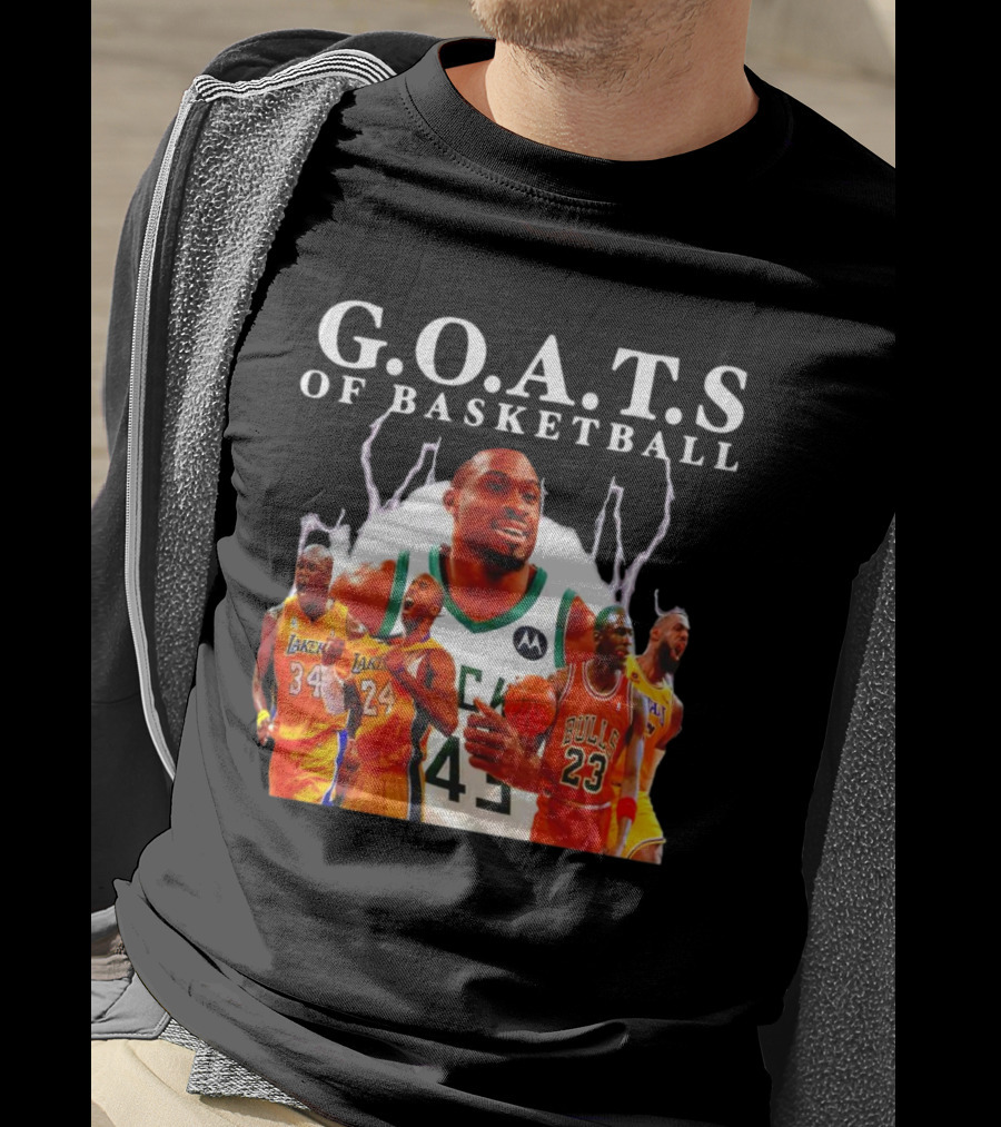 G.O.A.T.S Of Basketball NBA Players Legends T-Shirt